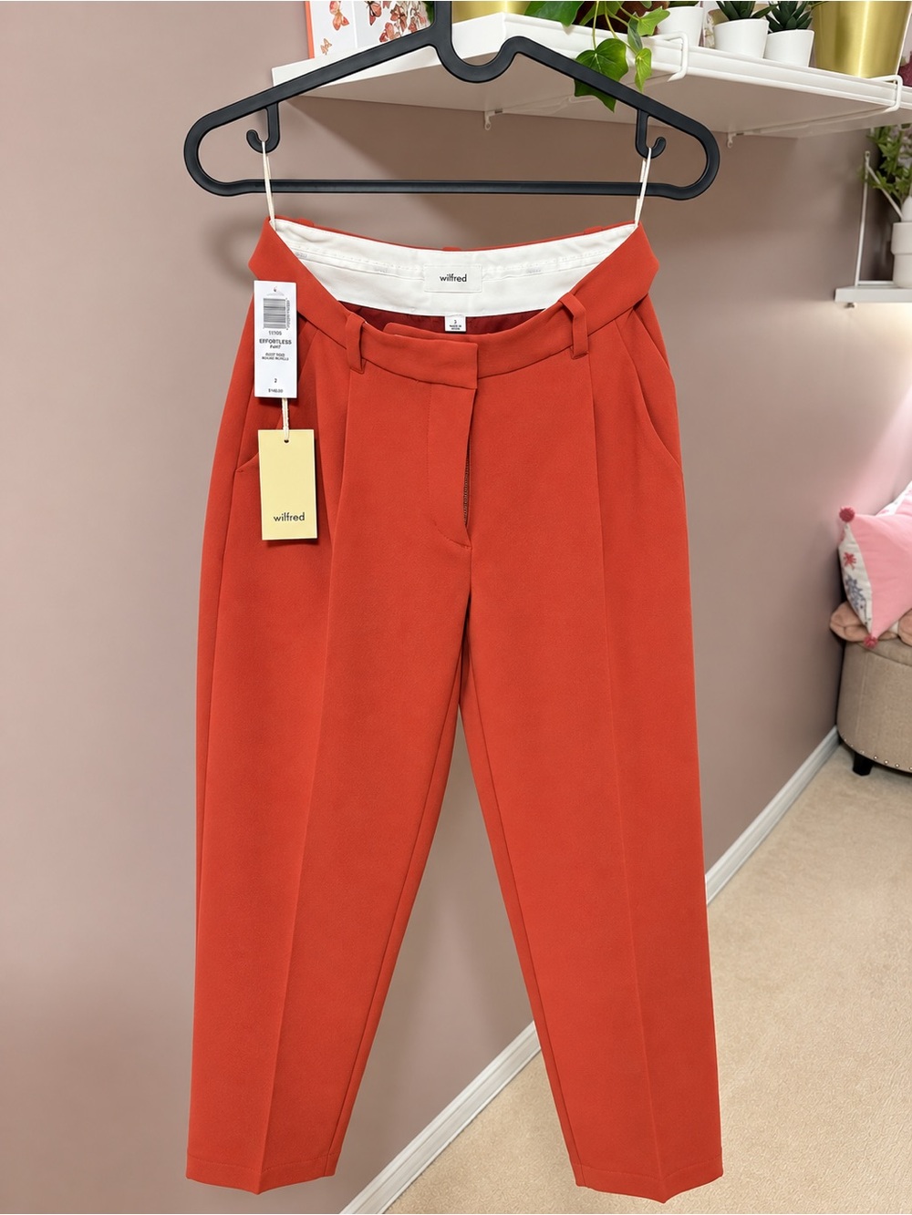 Wilfred Rust Cropped Tailored Trousers